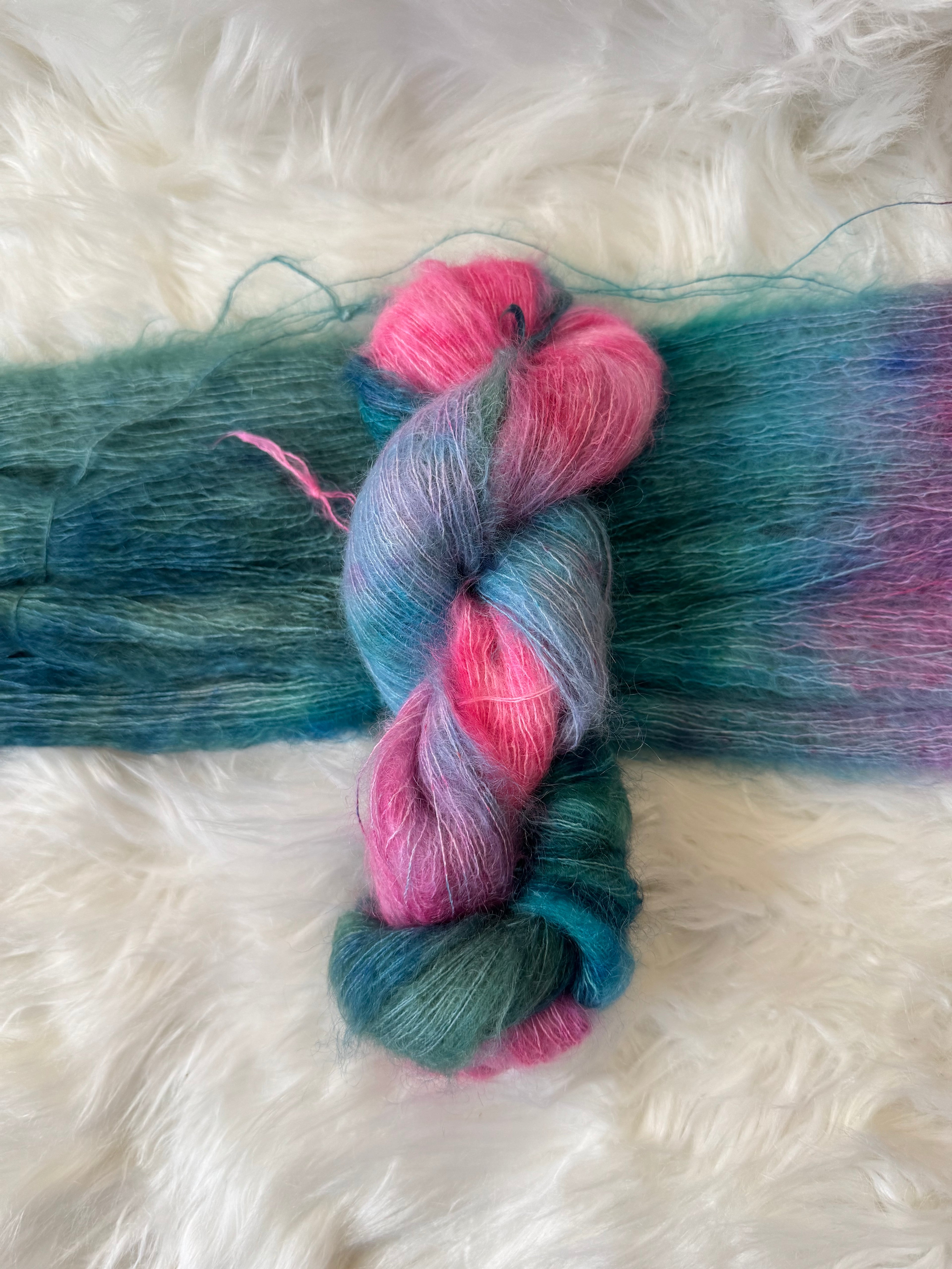 Lace/Mohair- Mermaid Static