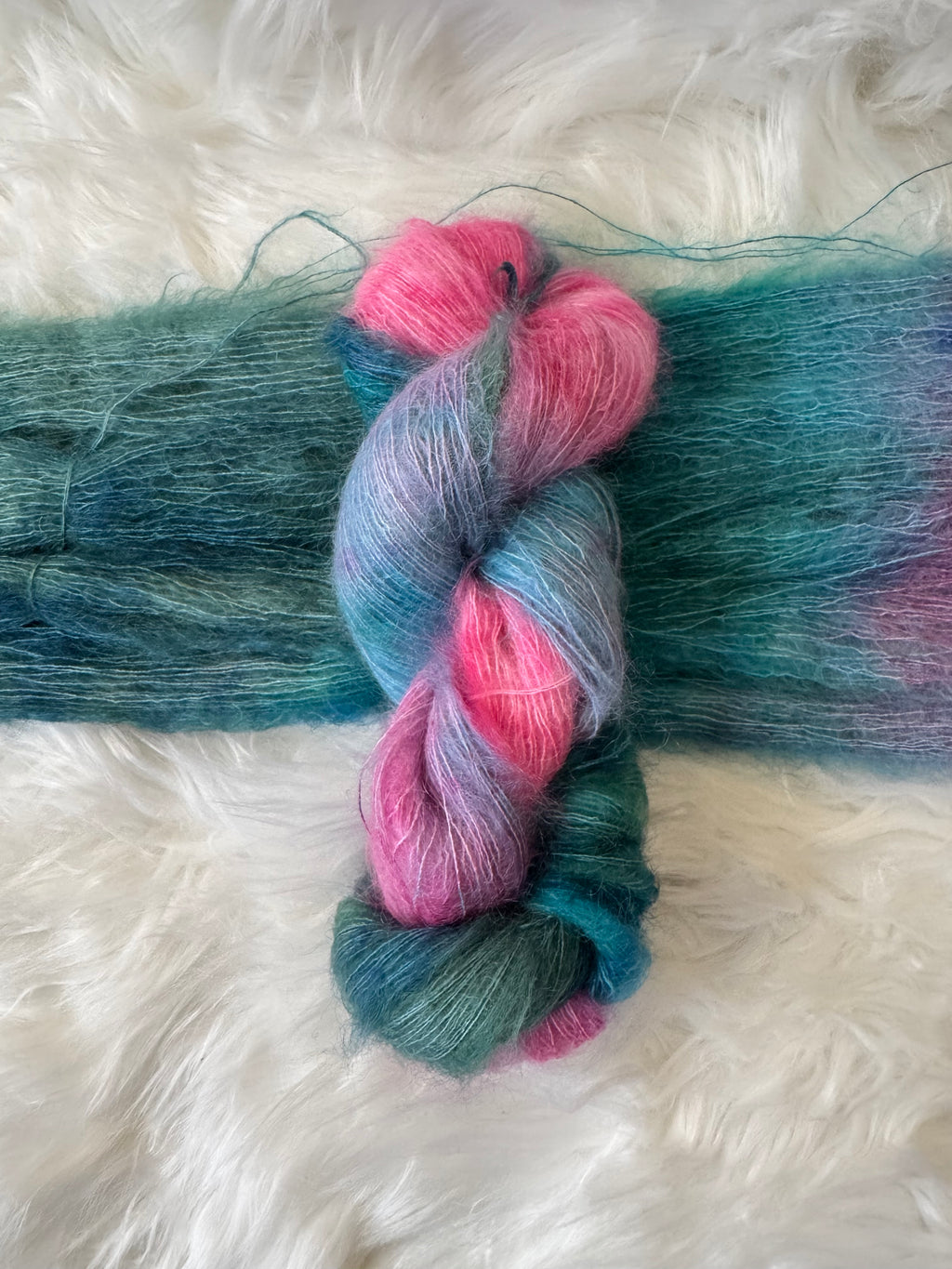 Lace/Mohair- Mermaid Static