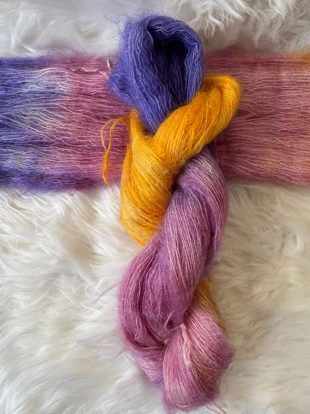 Lace/Mohair- Golden Hour Bloom