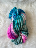 Super Bulky-SW Merino/Nylon- Electric Tide- OOAK