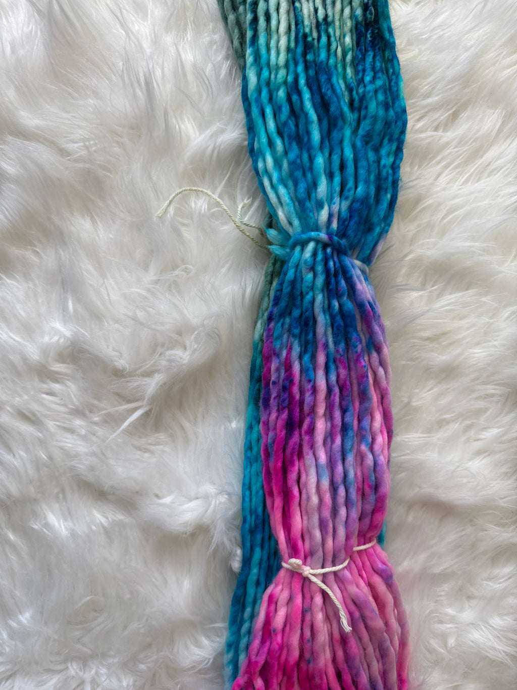Super Bulky-SW Merino/Nylon- Electric Tide- OOAK