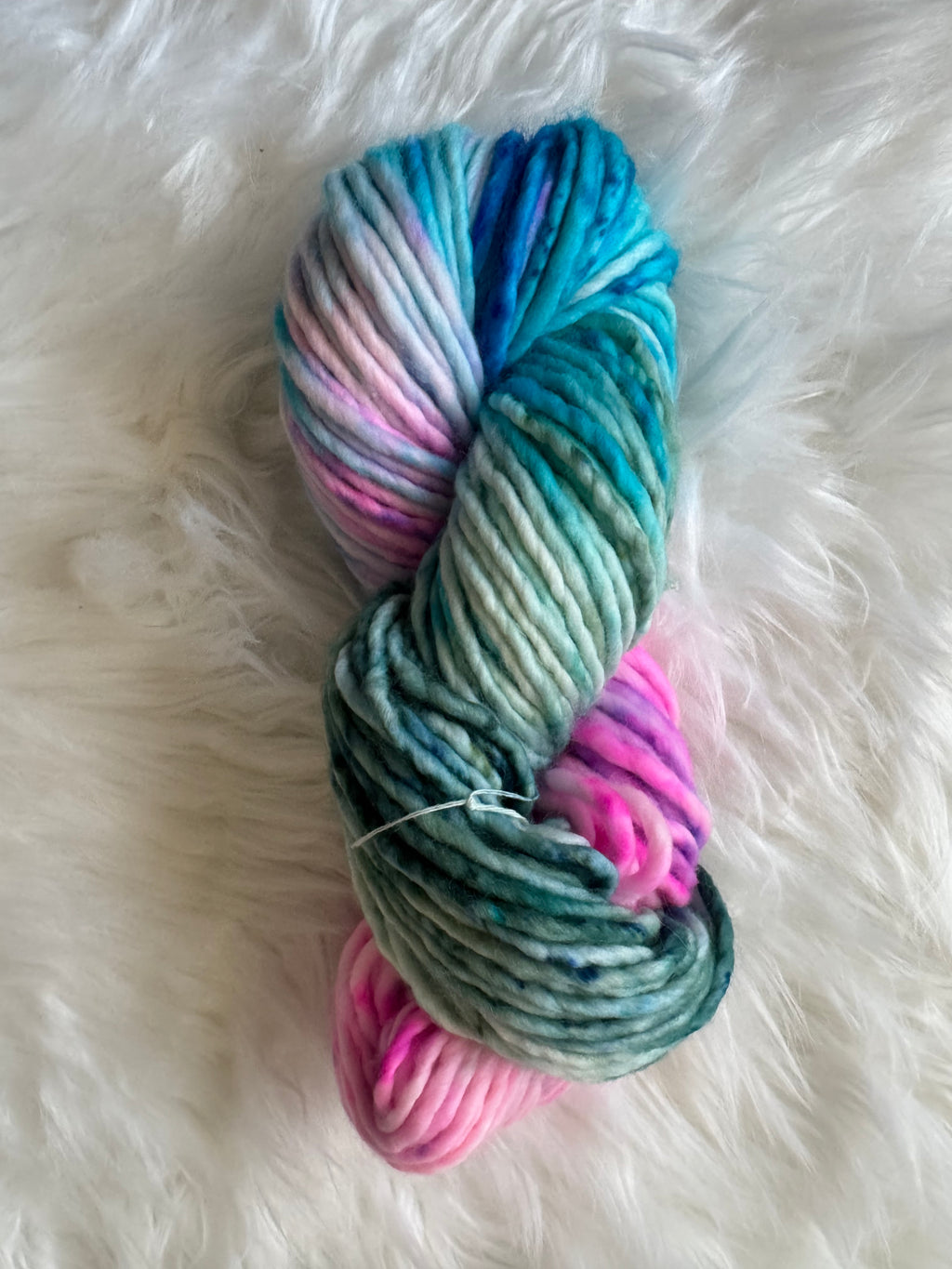 Light Super Bulky- Electric Tide- OOAK
