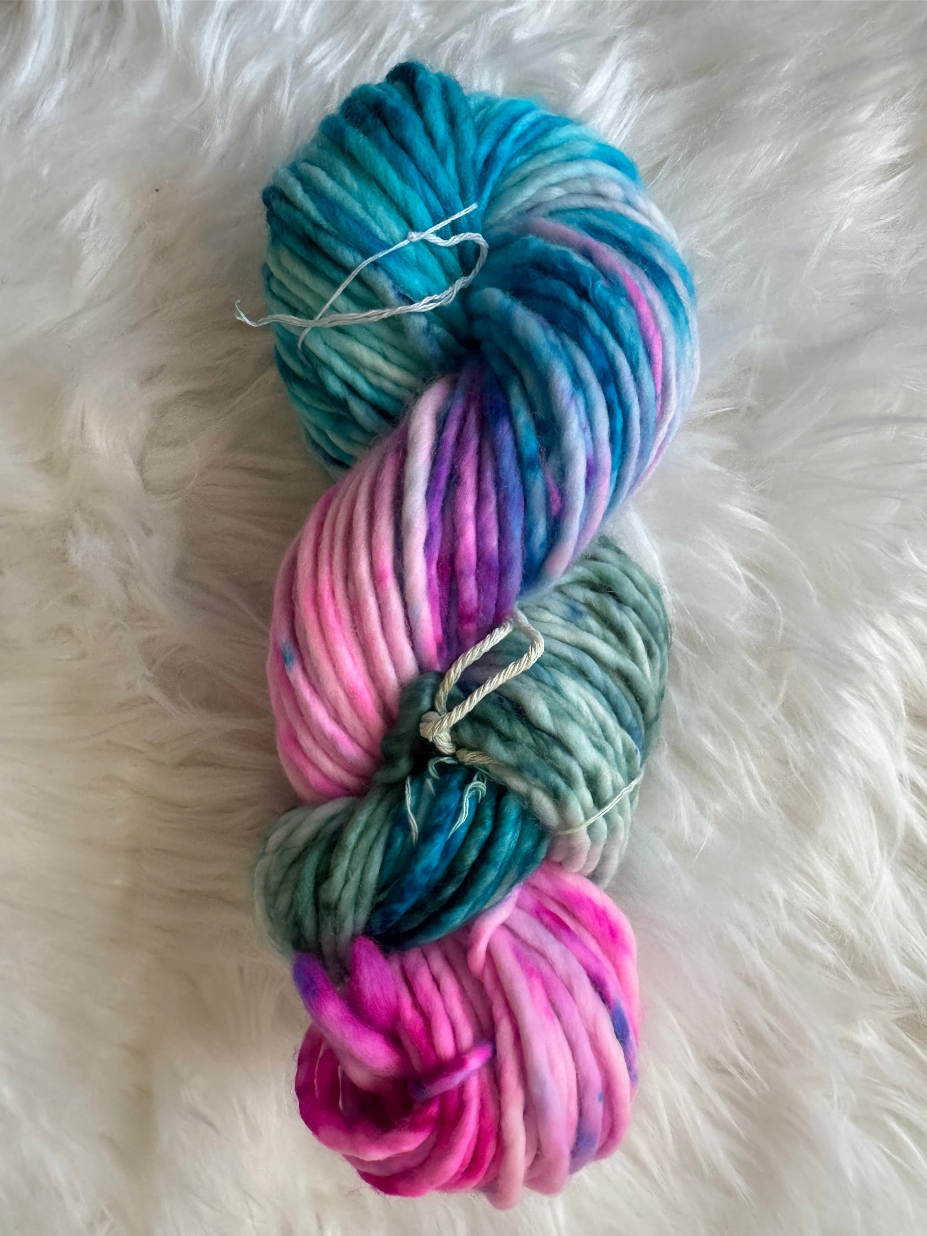 Light Super Bulky- Electric Tide- OOAK