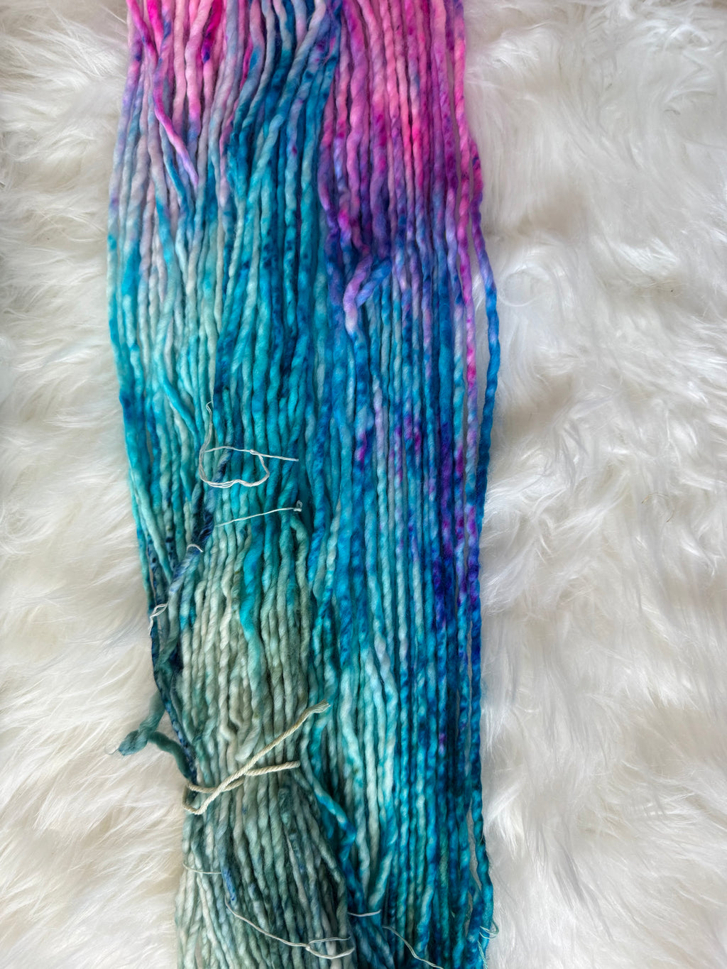 Light Super Bulky- Electric Tide- OOAK