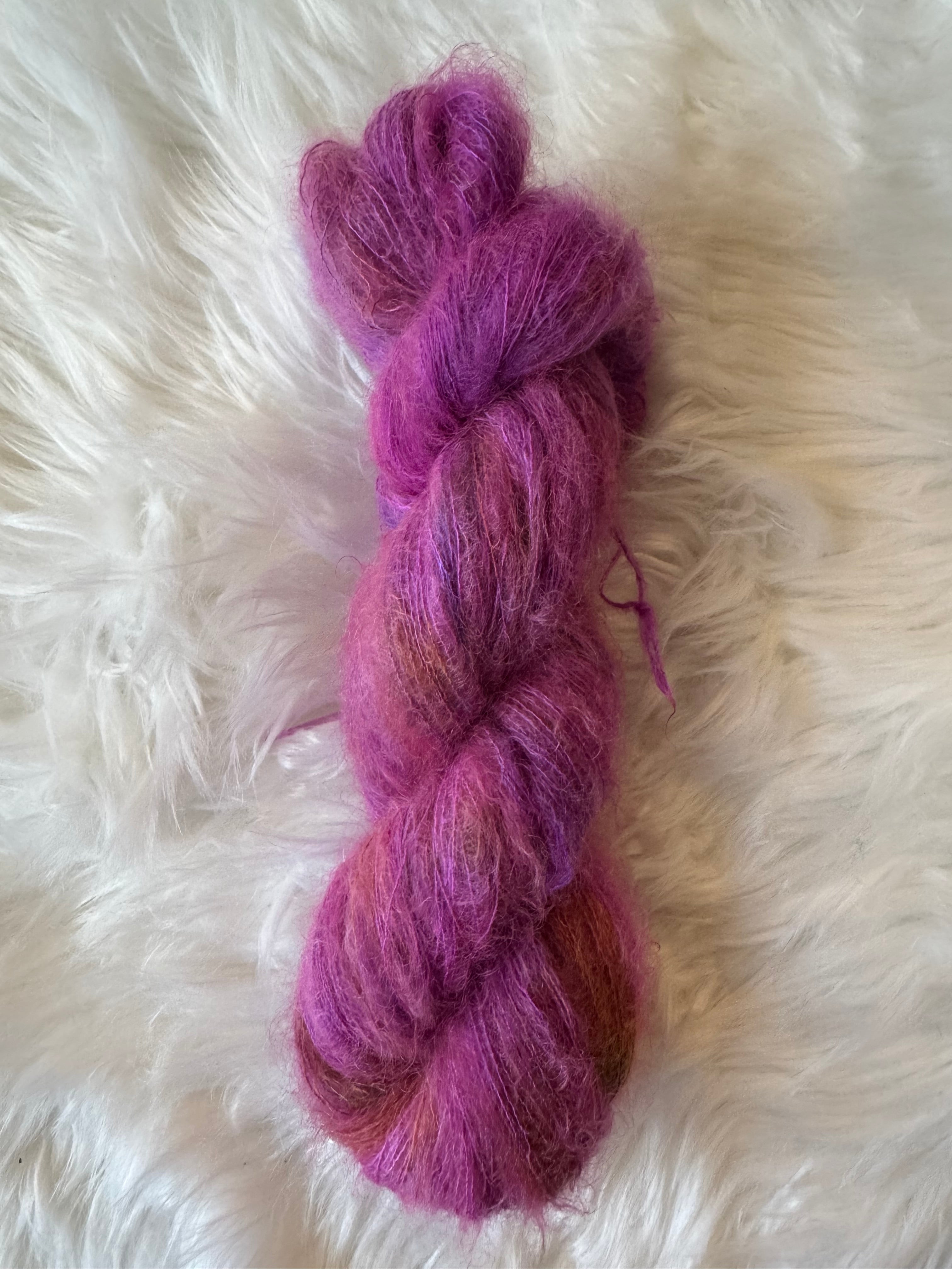 Lace/Mohair- Moonblush- OOAK