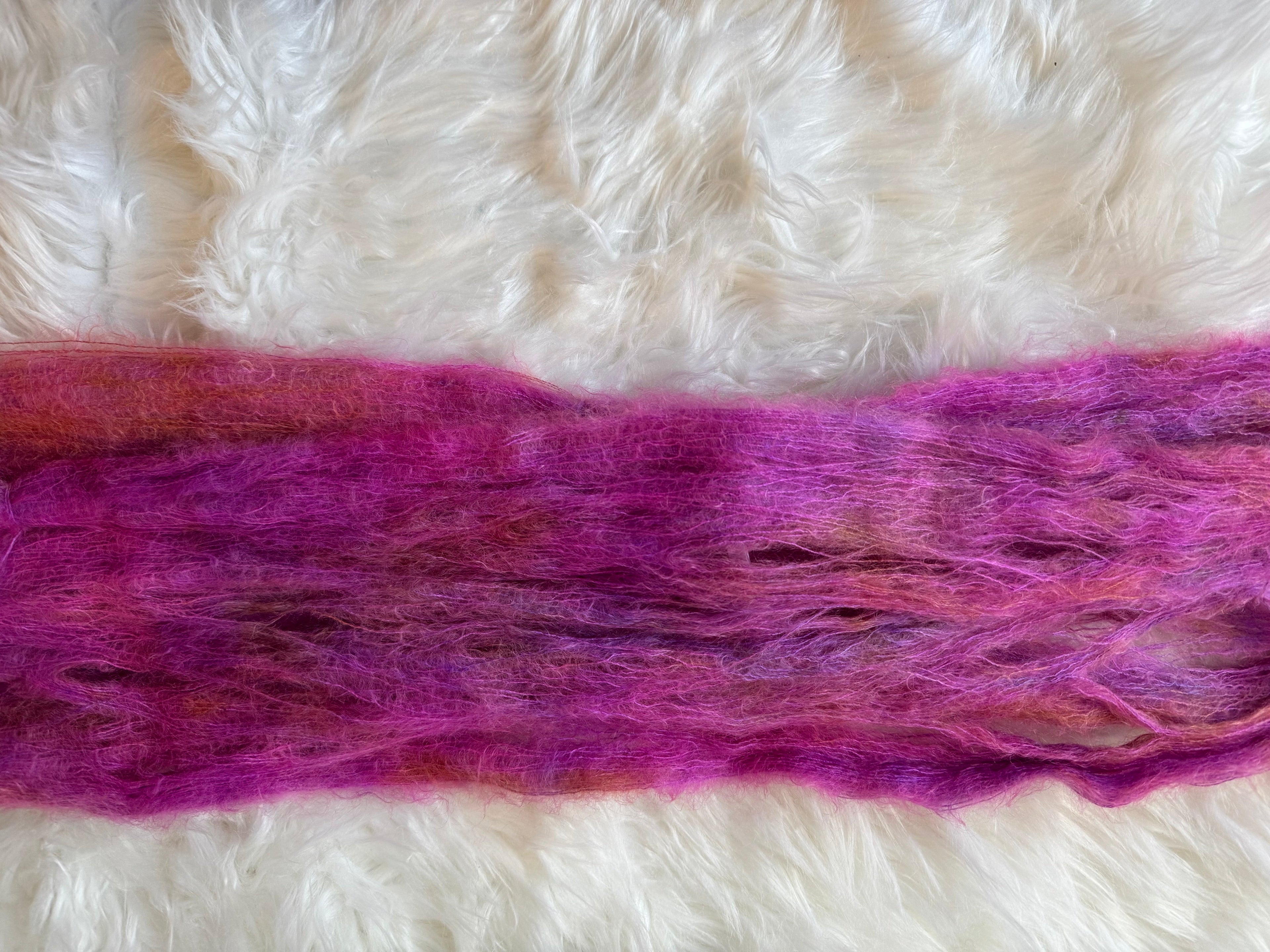 Lace/Mohair- Moonblush- OOAK