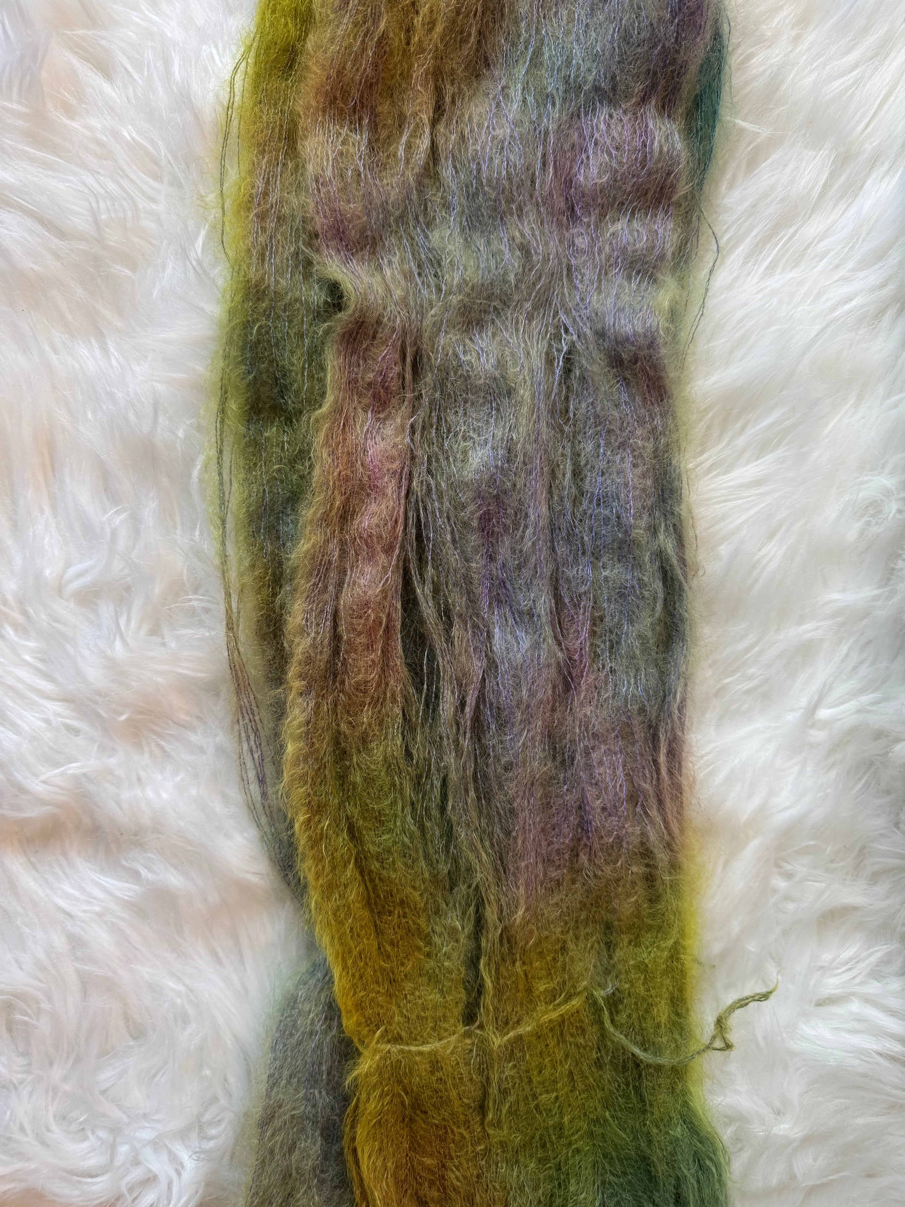 Lace/Mohair- Moss Veil