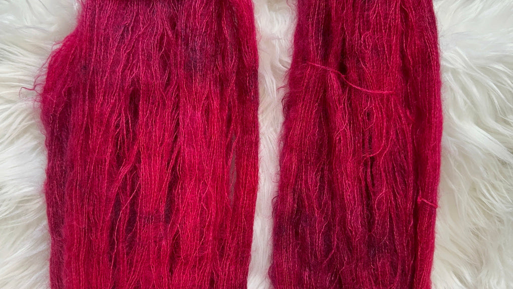 Mohair/Lace- Moonlit Garnet