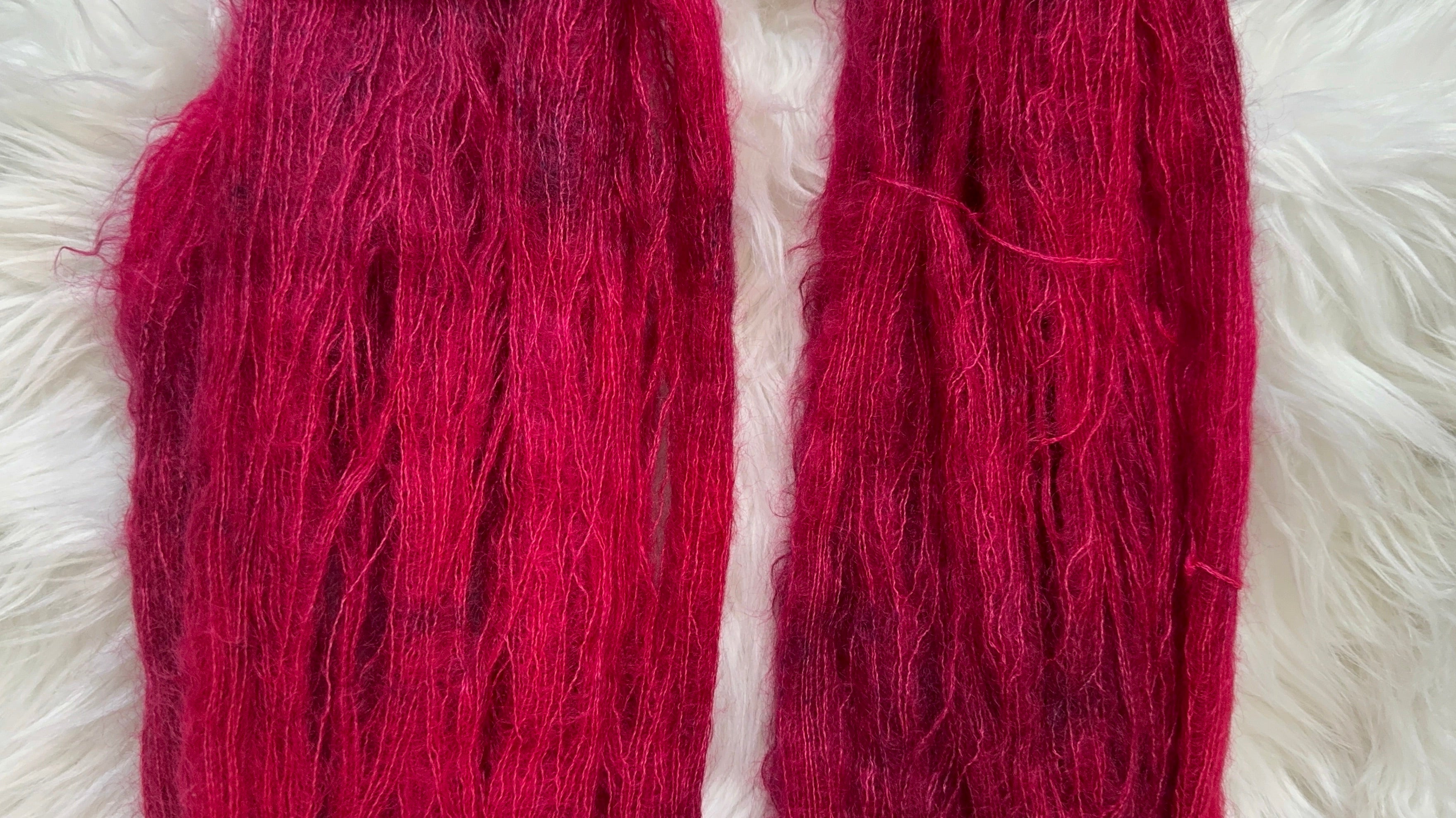 Mohair/Lace- Moonlit Garnet
