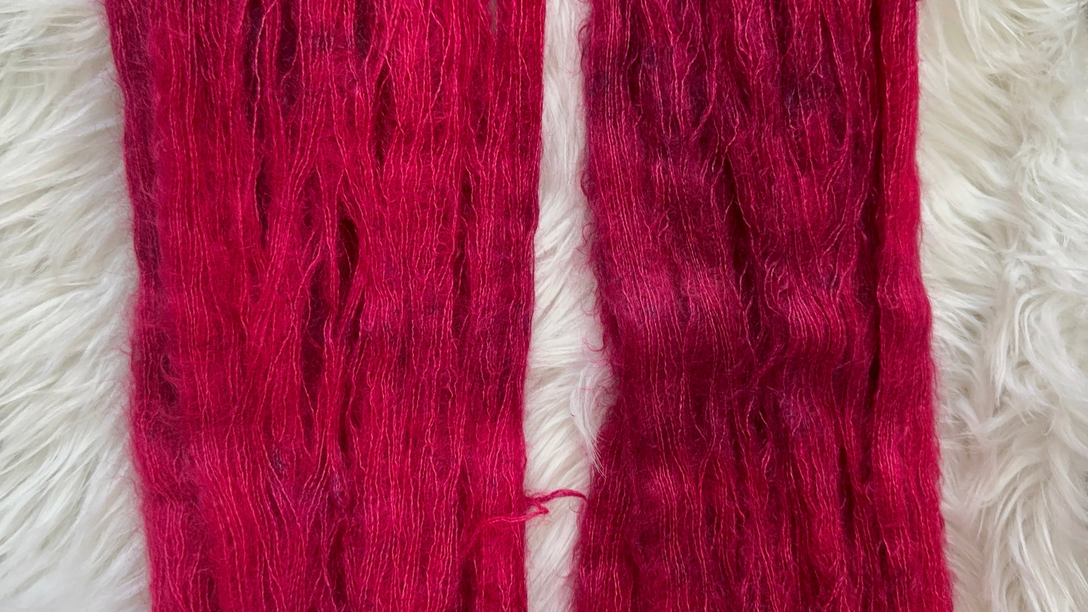 Mohair/Lace- Moonlit Garnet