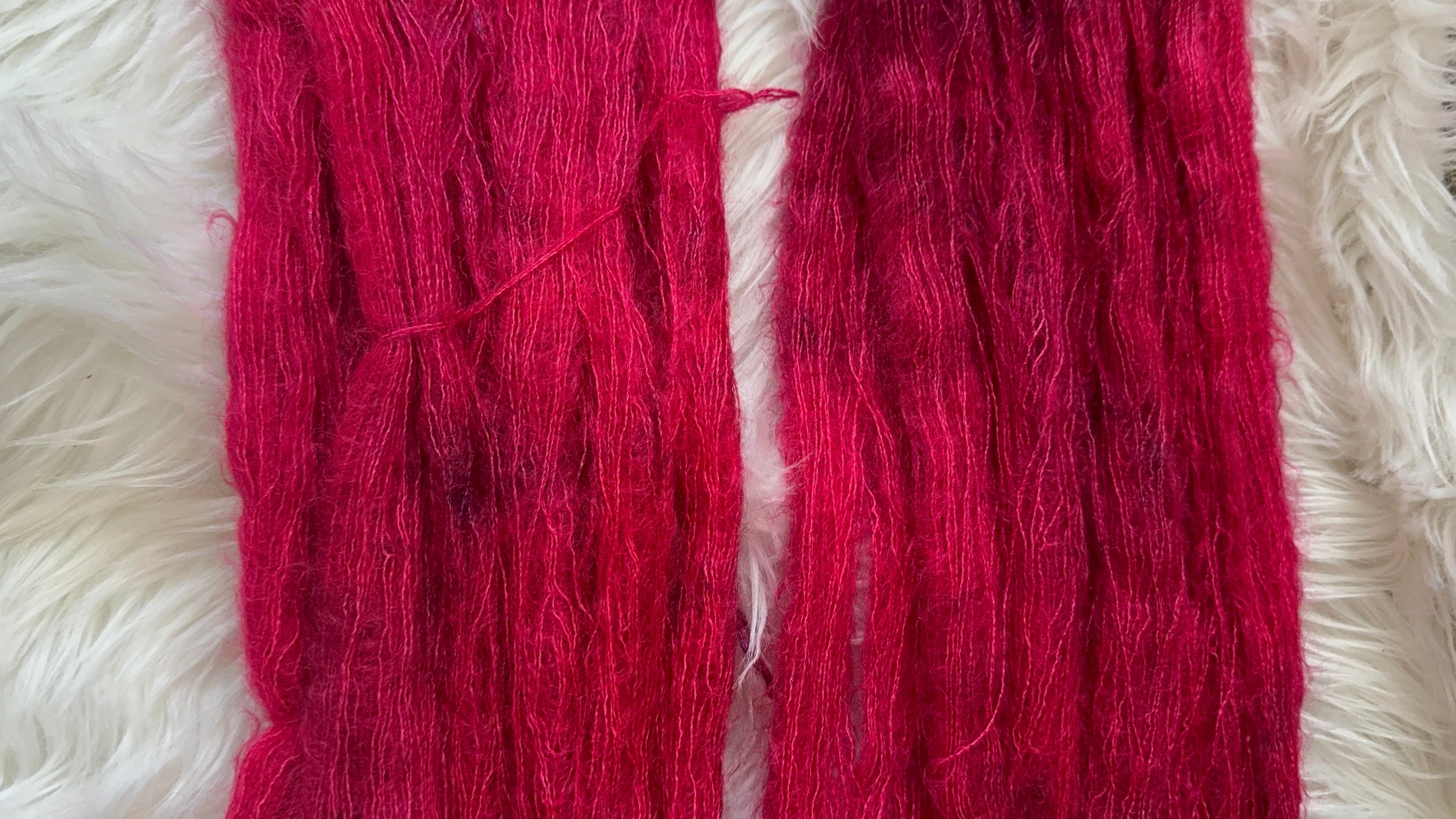Mohair/Lace- Moonlit Garnet