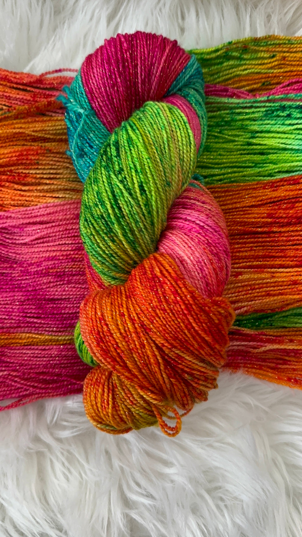 Fingerick/Sock/Sparkle- Moonlit Tropics