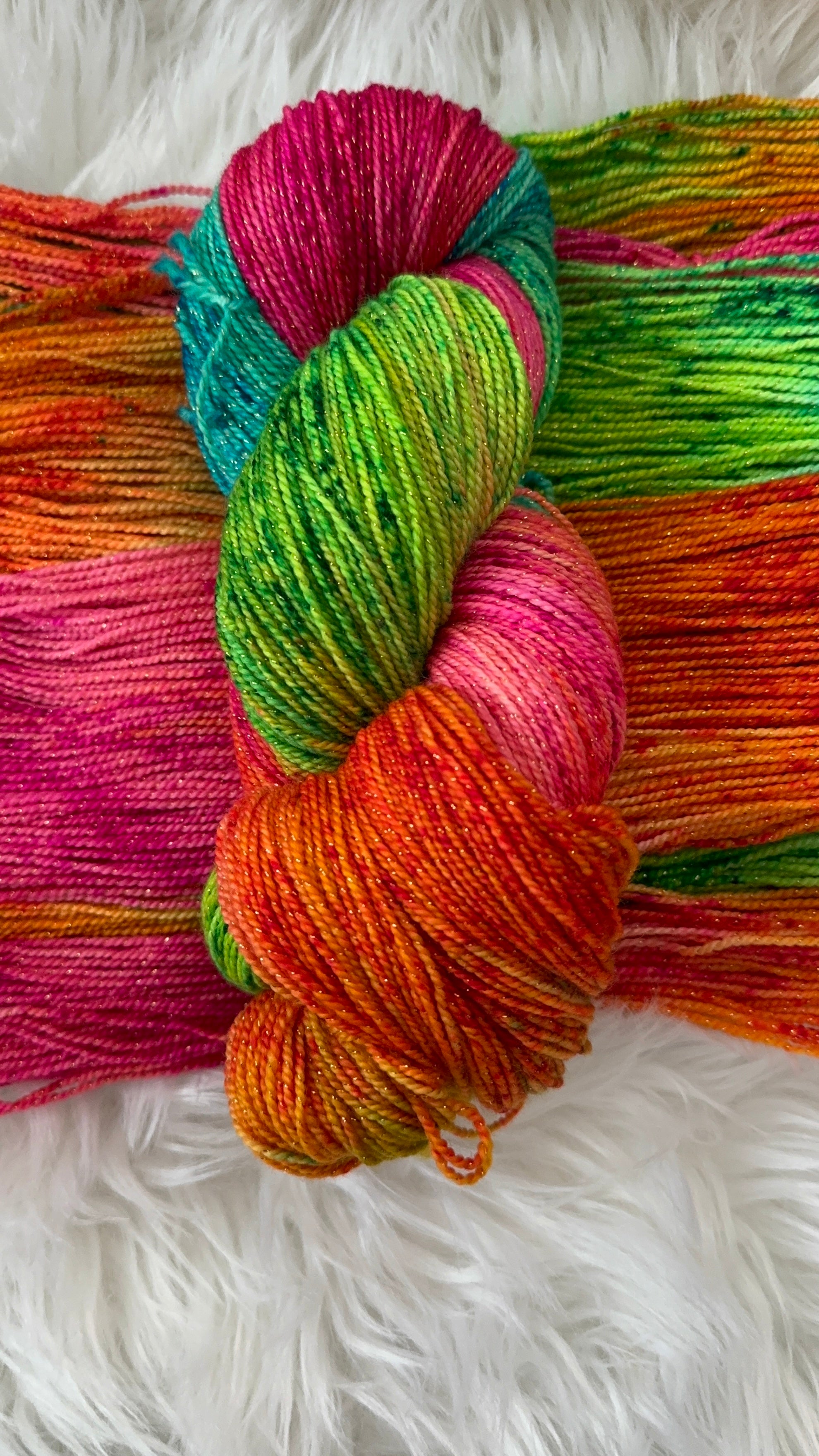 Fingerick/Sock/Sparkle- Moonlit Tropics