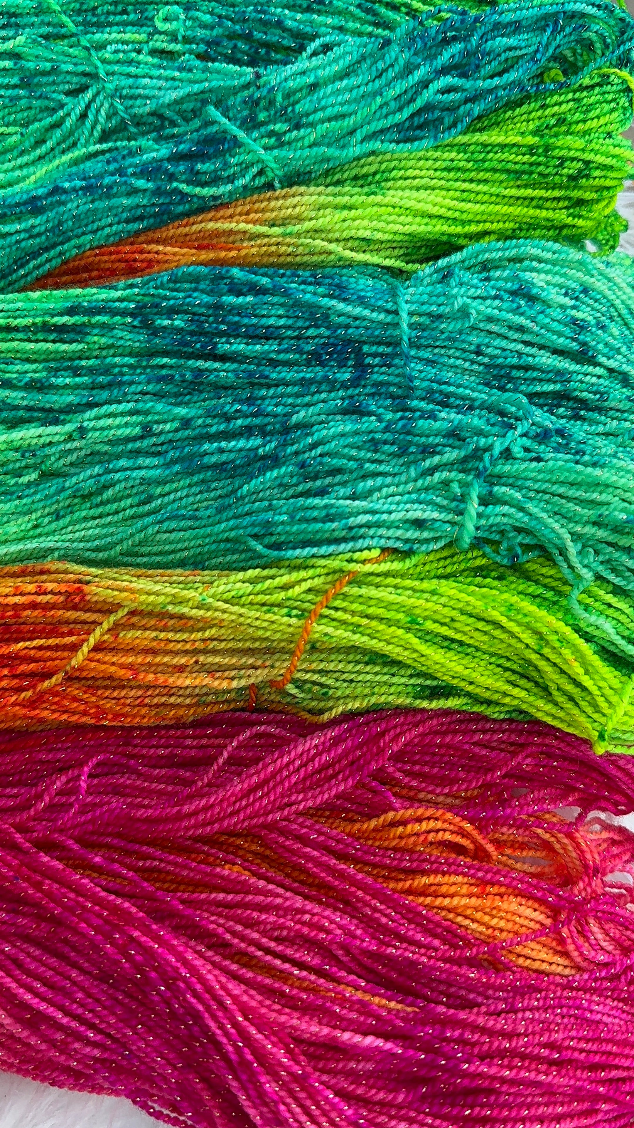 Fingerick/Sock/Sparkle- Moonlit Tropics