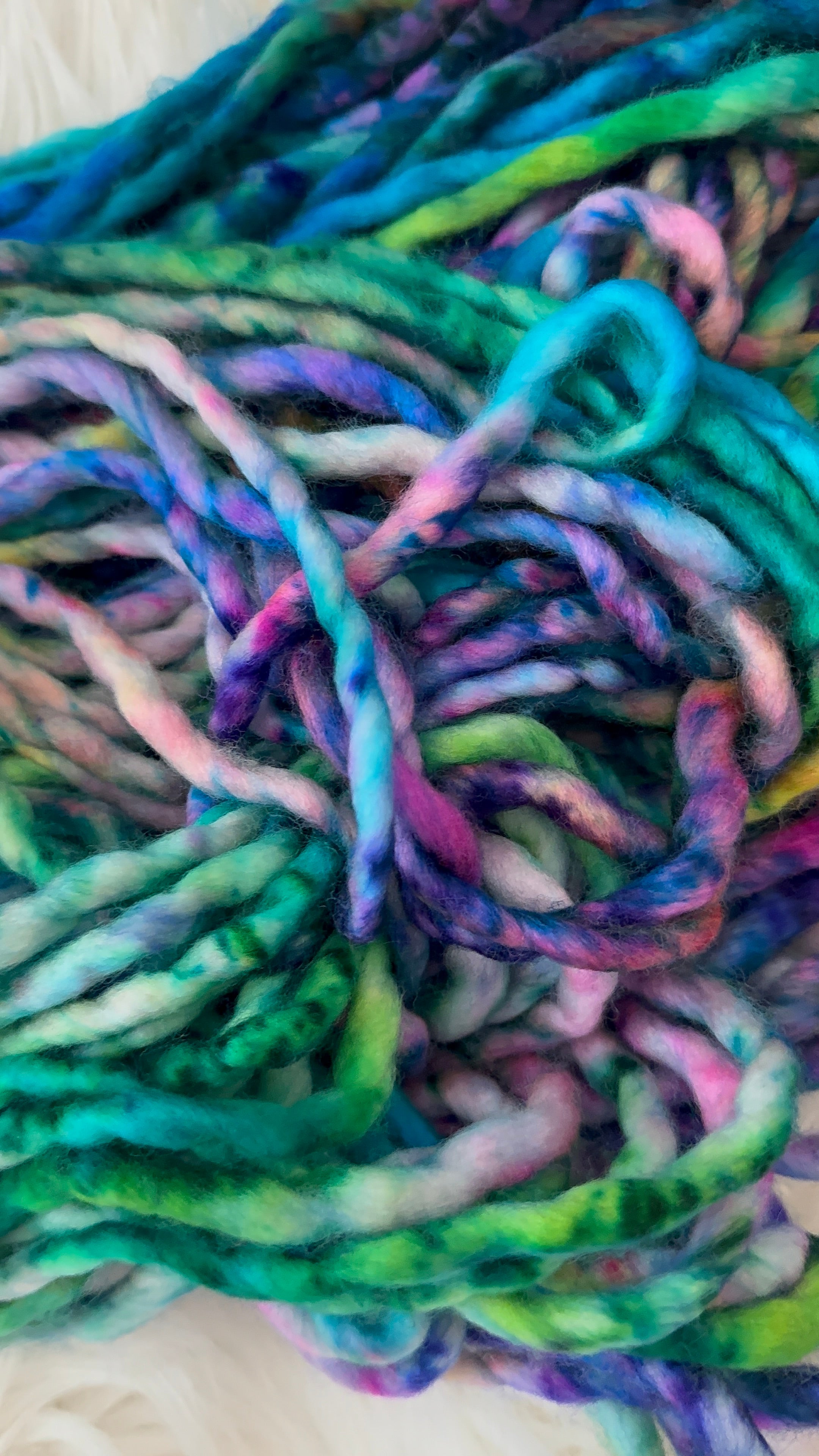 Super Bulky 126 yds- Moonlit Secret Garden