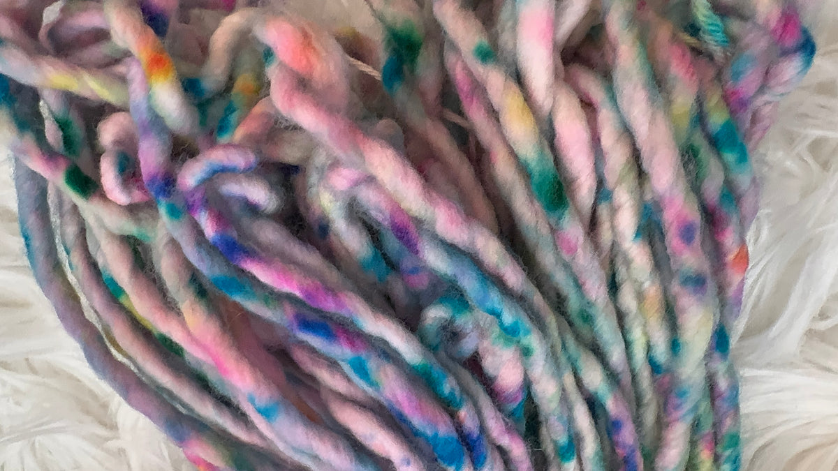 Super Bulky 98 yds- Moon Sprinkles- OOAK