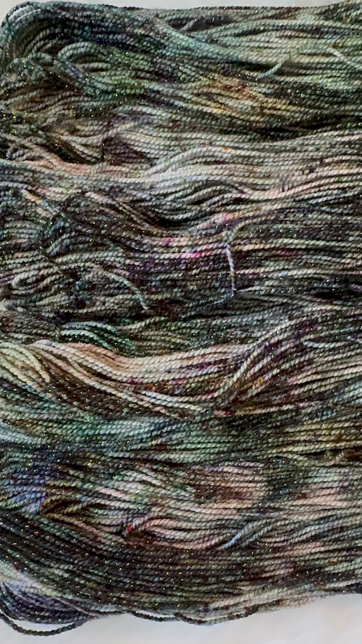 Fingering/Sock/Gold Sparkle- Veiled Moon