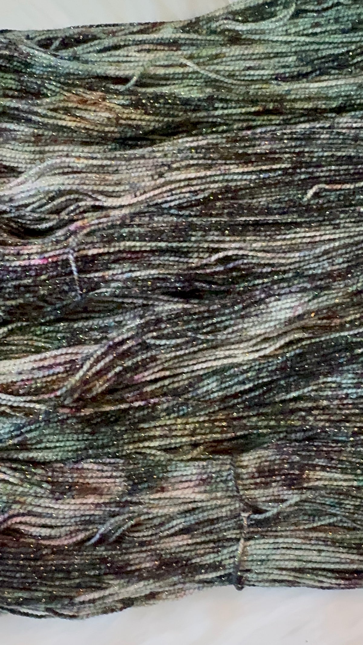 Fingering/Sock/Gold Sparkle- Veiled Moon