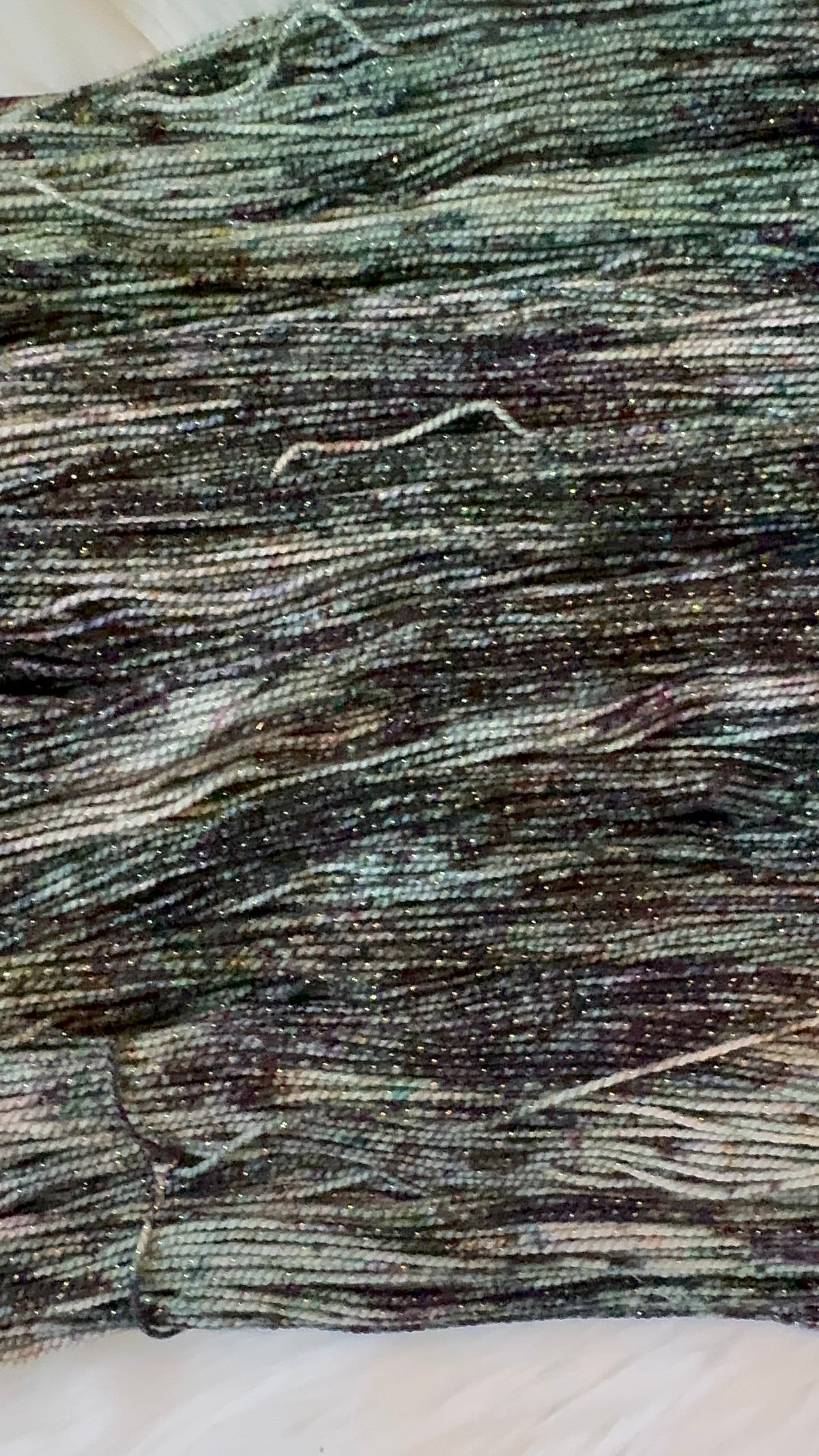 Fingering/Sock/Gold Sparkle- Veiled Moon