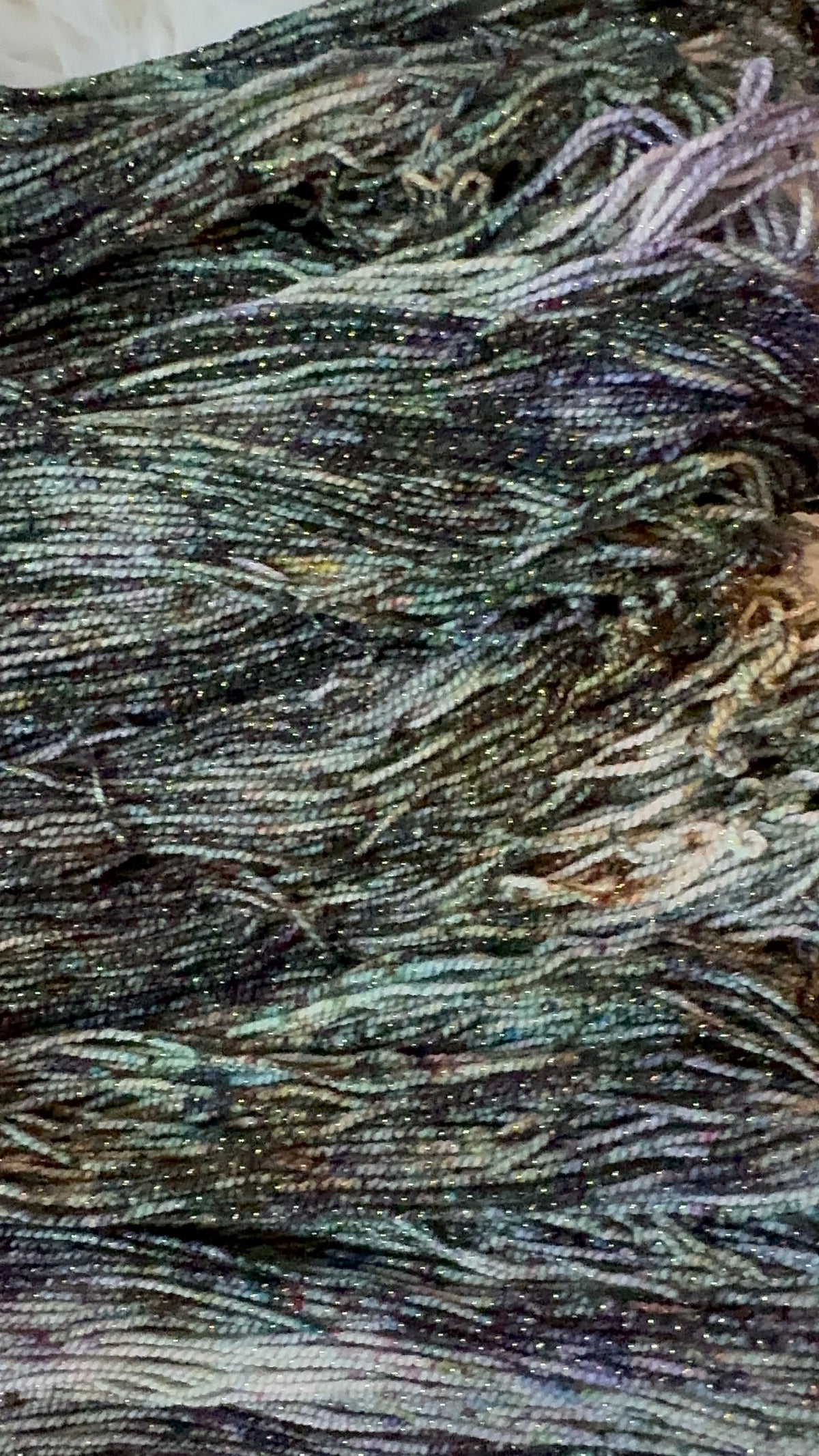 Fingering/Sock/Gold Sparkle- Veiled Moon