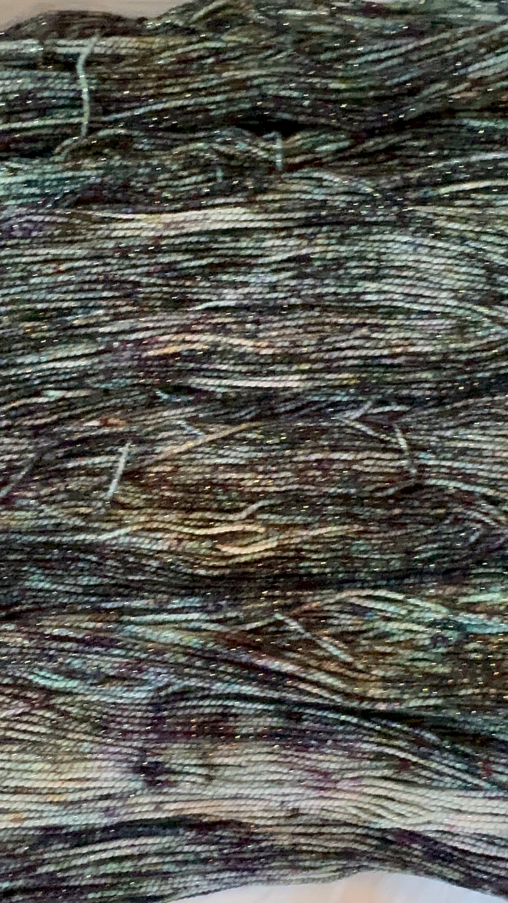 Fingering/Sock/Gold Sparkle- Veiled Moon