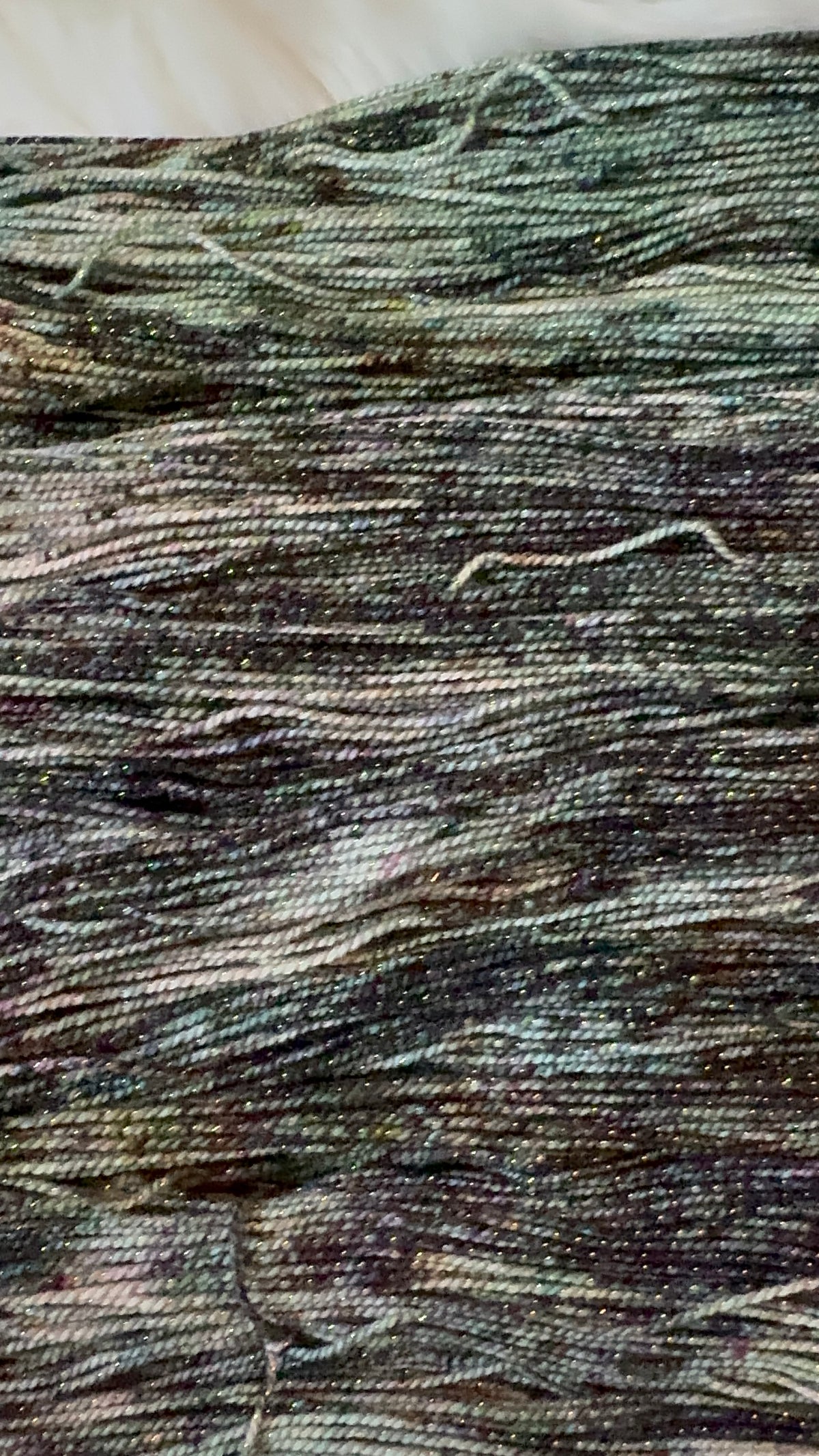Fingering/Sock/Gold Sparkle- Veiled Moon