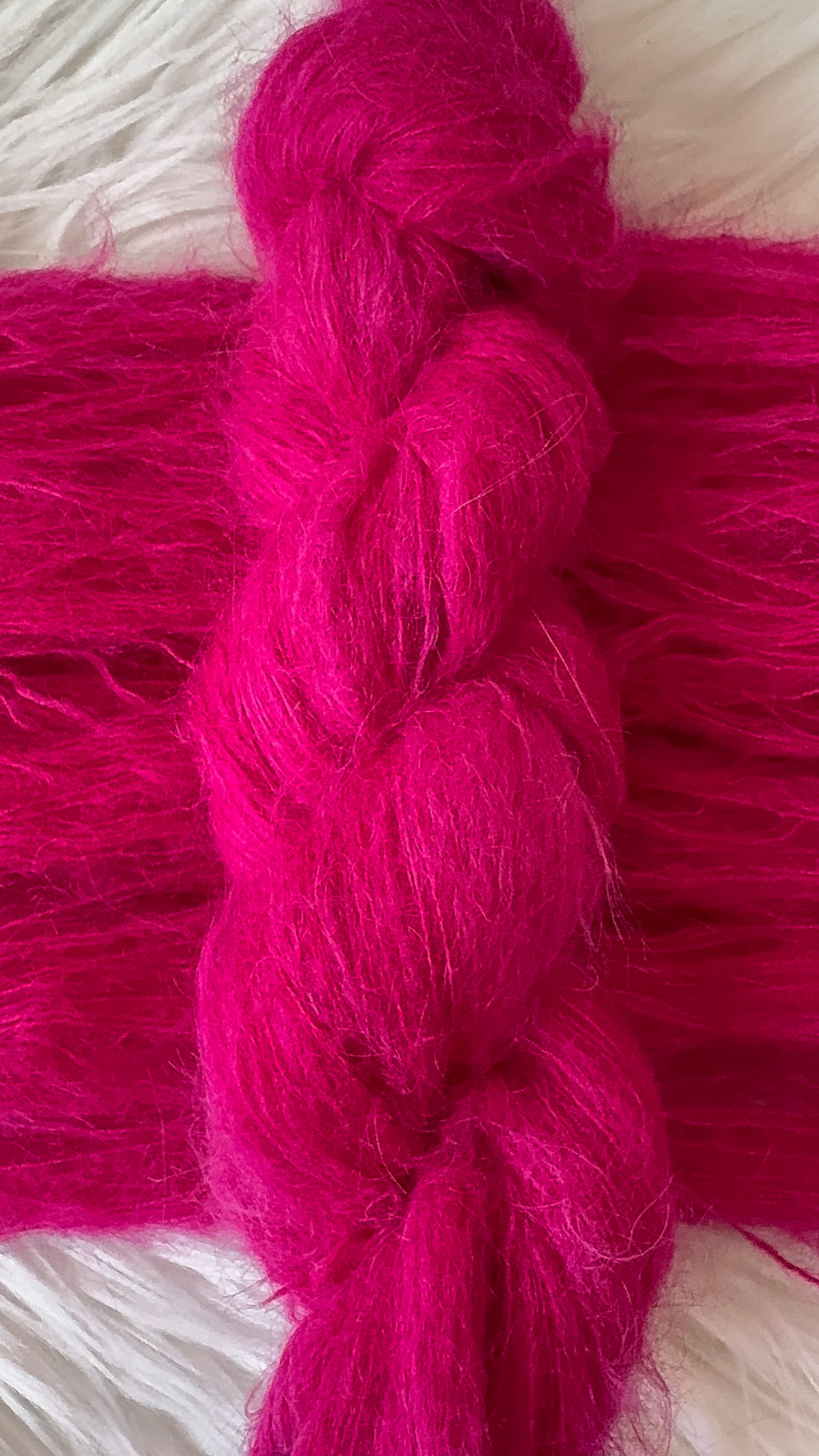 Lace/Baby Suri Alpaca/Mulberry Silk- Pretty in Pink Moon