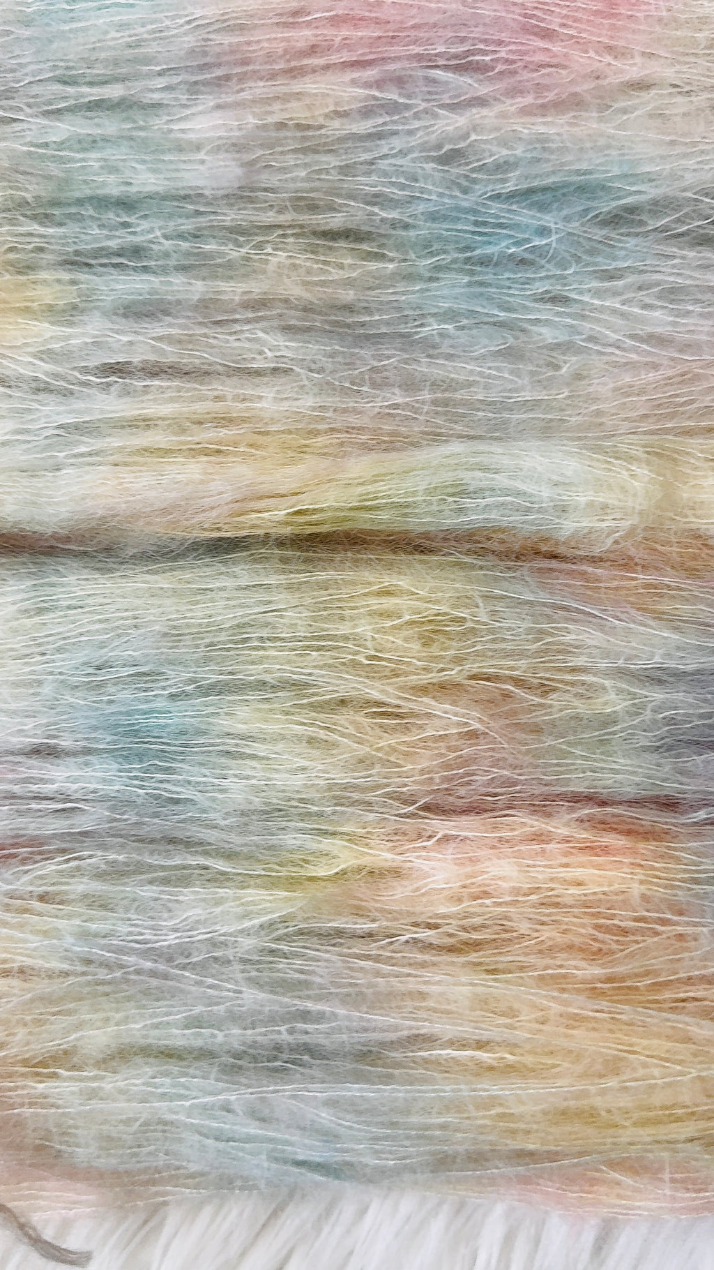 Lace/Baby Suri Alpaca/Mulberry Silk- Moonlit Snowfall
