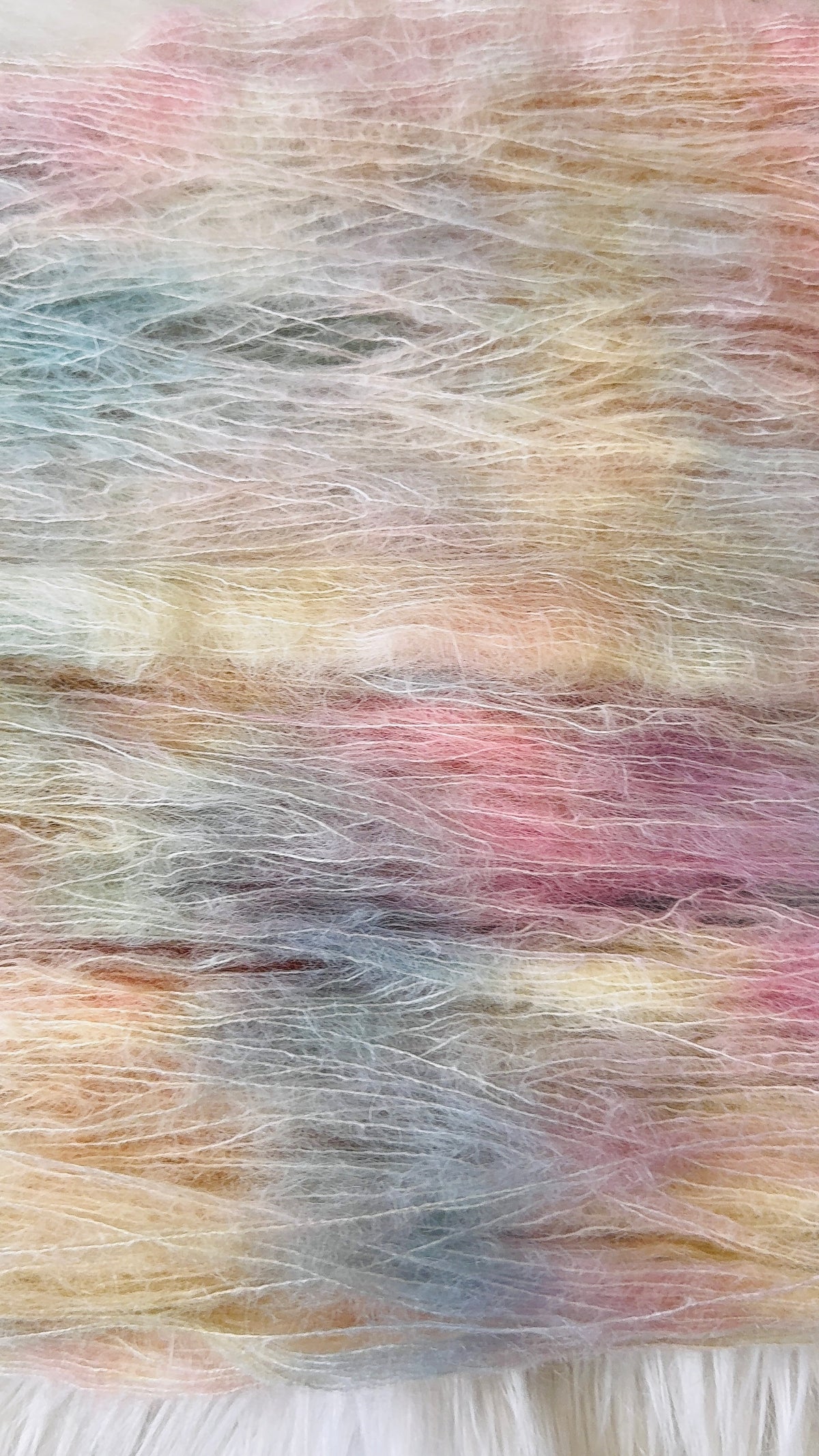 Lace/Baby Suri Alpaca/Mulberry Silk- Moonlit Snowfall