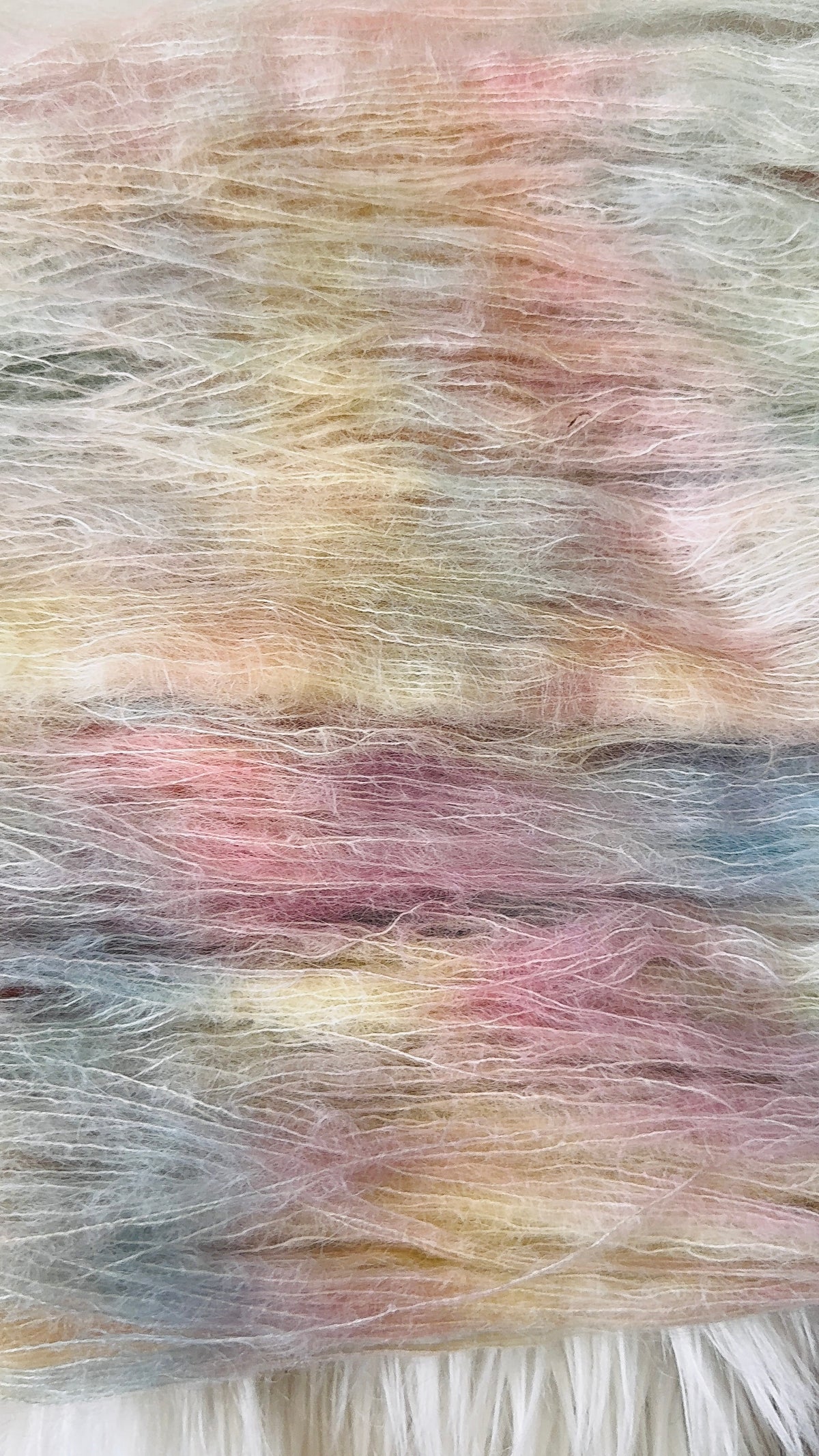 Lace/Baby Suri Alpaca/Mulberry Silk- Moonlit Snowfall