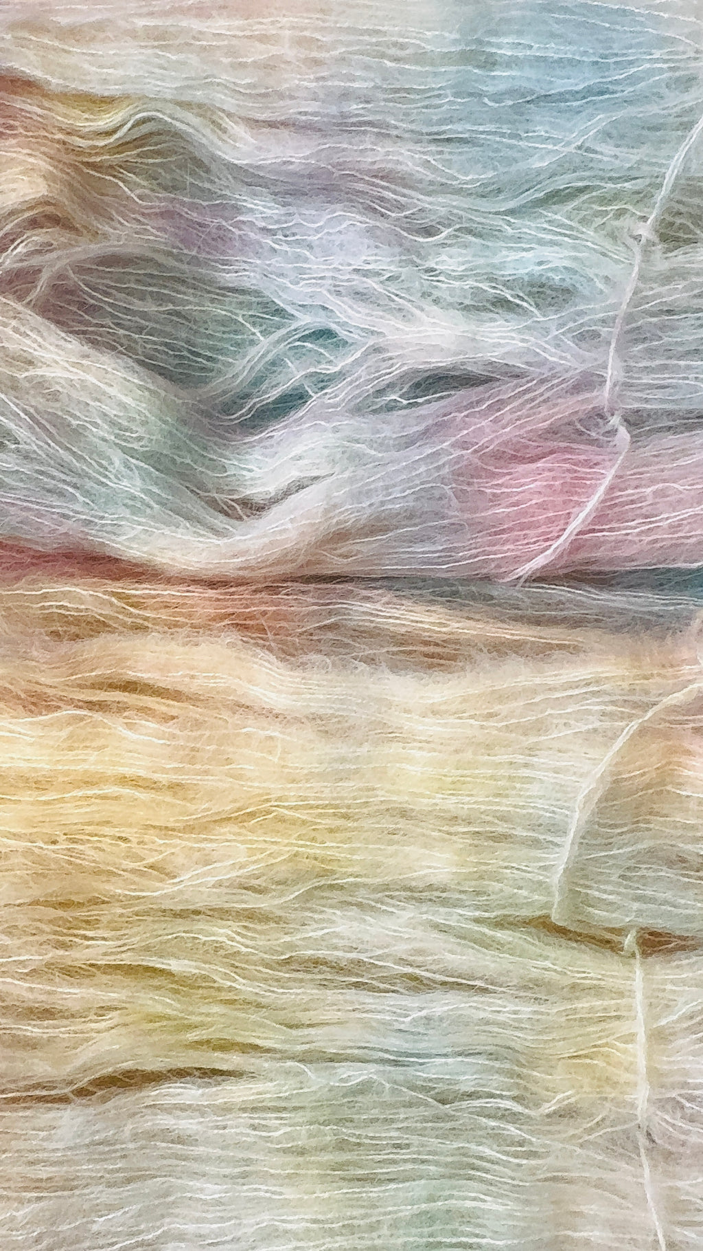 Lace/Baby Suri Alpaca/Mulberry Silk- Moonlit Snowfall