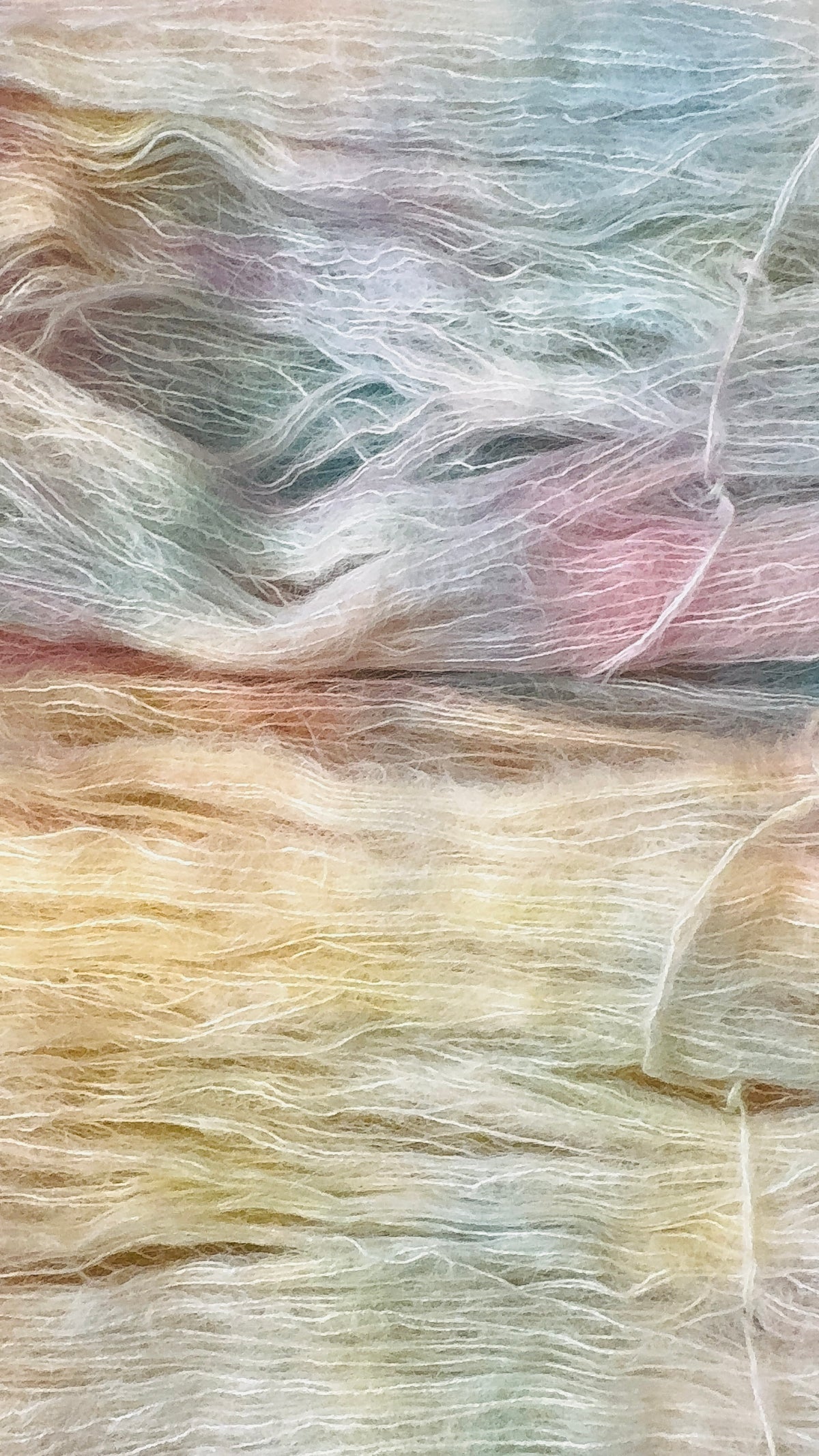 Lace/Baby Suri Alpaca/Mulberry Silk- Moonlit Snowfall