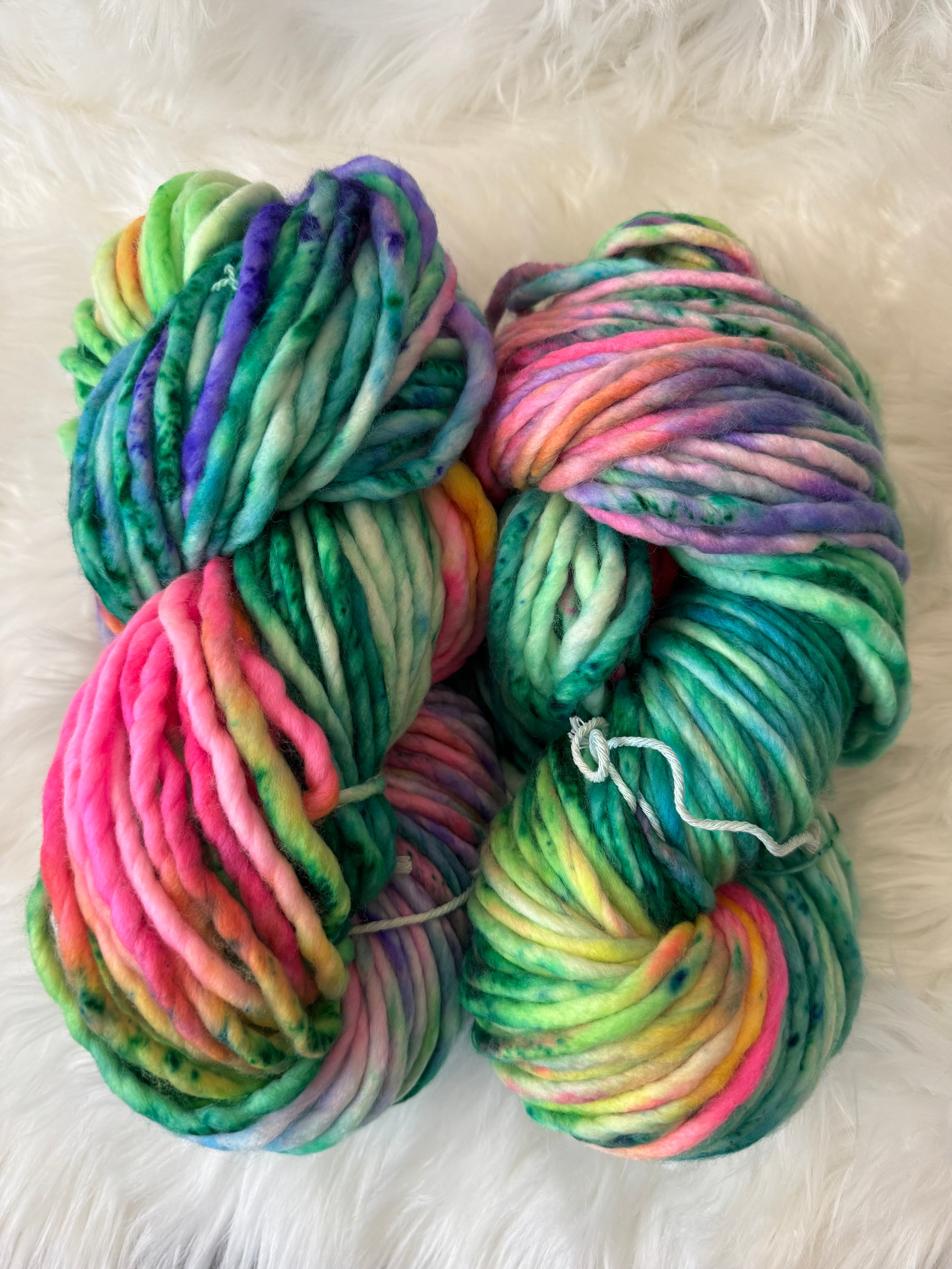Super Bulky 136 yds- Clown Barf